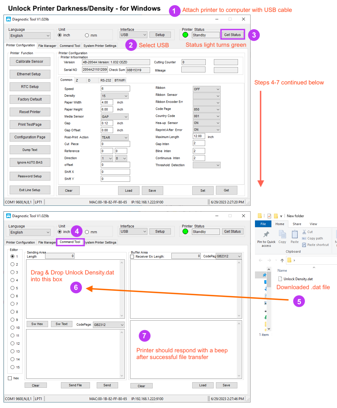 FAQ Unlock Density Diagnostic Tool Windows