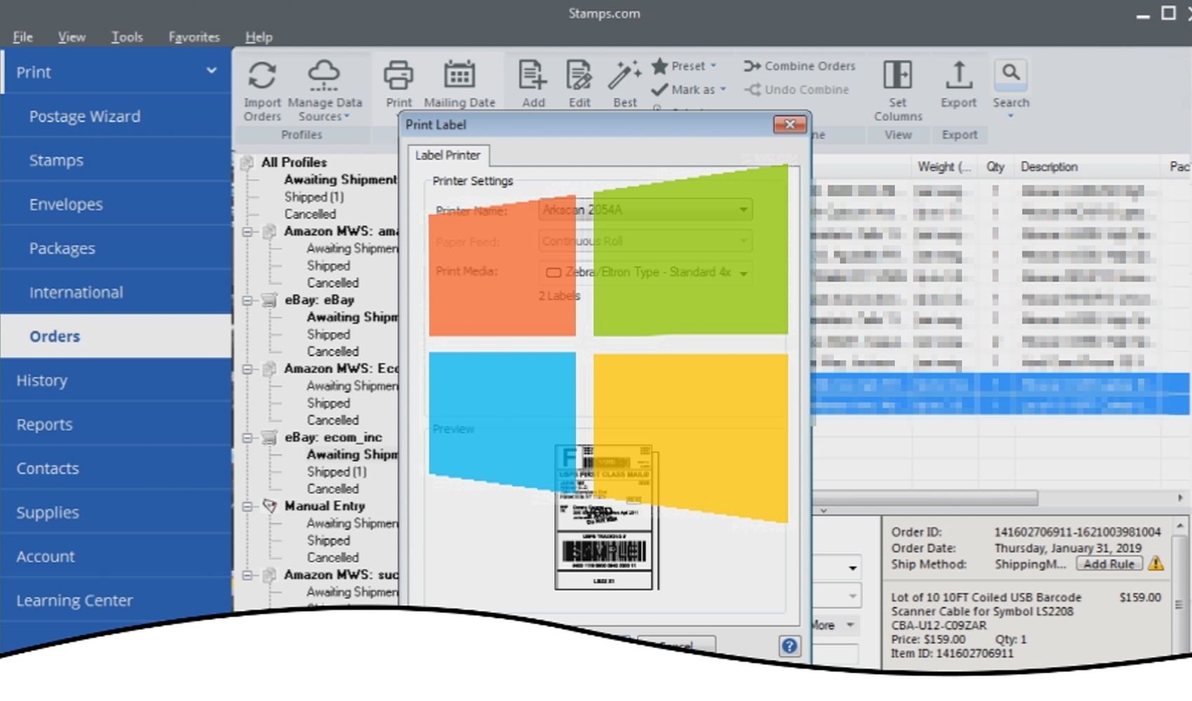 Stamps Software Windows