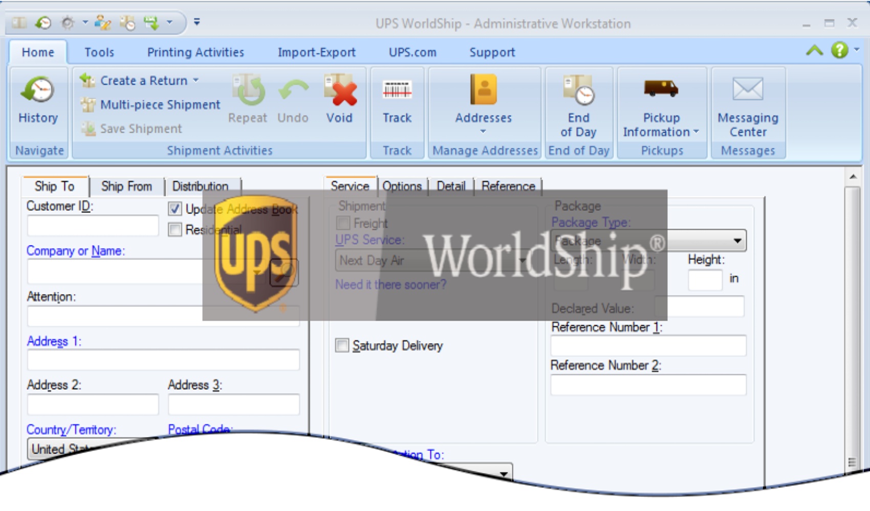 UPS WORLDSHIP