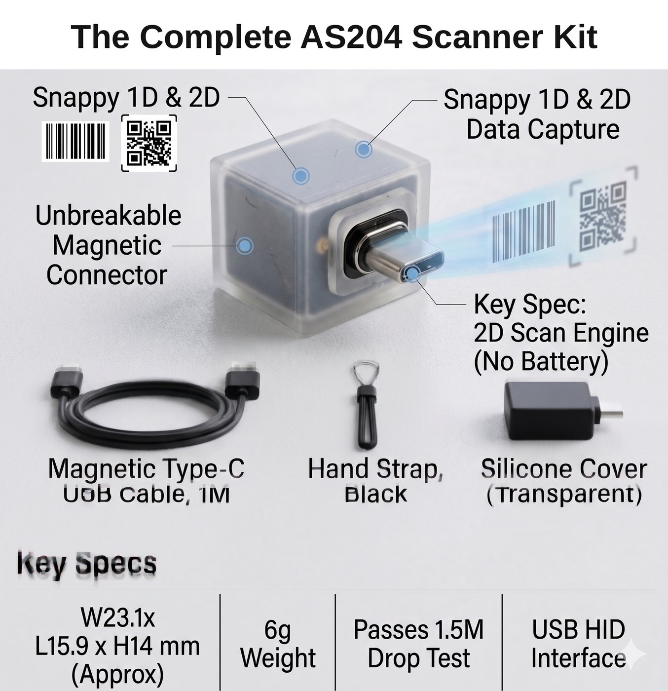 Arkscan AS204 barcode scanner